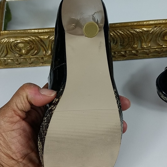 Madden Girl, black, taupe and reptile platforms - Picture 7 of 14